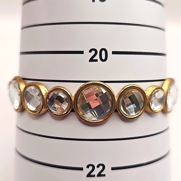 Goldtone Multi-textured Bangles - Picture 4 of 8